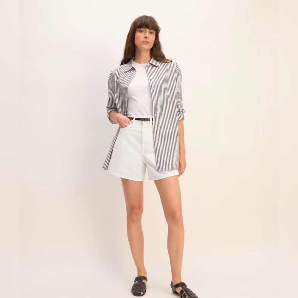 Everlane A line denim shorts